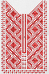 Machine embroidery design for shirt Geometry-1 in satin stitch